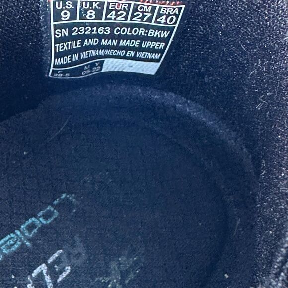 Skechers Shoes Mens 9 D'Lux Walker Quick Upgrade Slip Ons Sneakers 232163 Grey - Picture 6 of 8